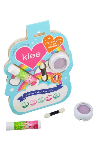 Shop Klee Kids' Lilac Sparkles Mineral Play Makeup Duo In Purple