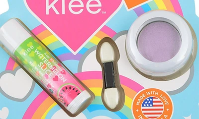 Shop Klee Kids' Lilac Sparkles Mineral Play Makeup Duo In Purple