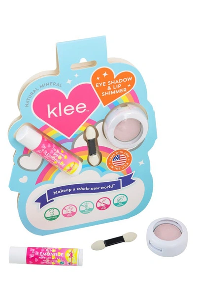 Shop Klee Kids' Primrose Shimmer Mineral Play Makeup Duo In Pink