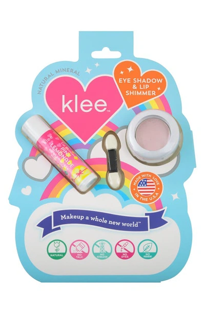 Klee Kids Kids' Primrose Shimmer Mineral Play Makeup Duo In Pink