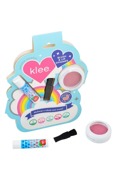 Shop Klee Kids' Sweet Cherry Sparkles Mineral Play Makeup Duo In Pink