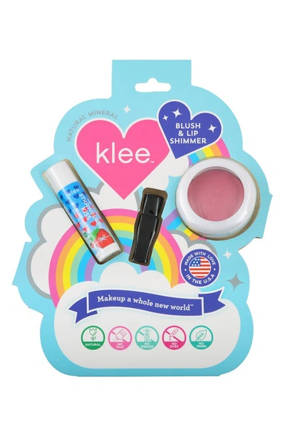 Shop Klee Kids' Sweet Cherry Sparkles Mineral Play Makeup Duo In Pink