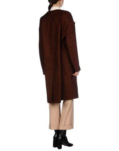 Shop Marni Coat In Brown