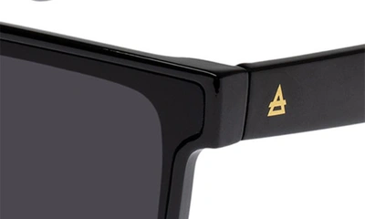 Aire Ara 142mm Shield Sunglasses In Shiny Black