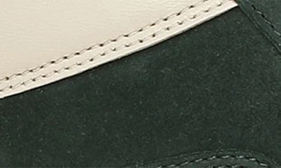 Vince Warren Mixed Leather Court Sneakers In Evergreen