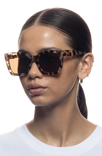 Shop Aire Abstraction 54mm Rectangular Sunglasses In Cookie Tort