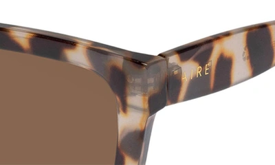 Shop Aire Abstraction 54mm Rectangular Sunglasses In Cookie Tort