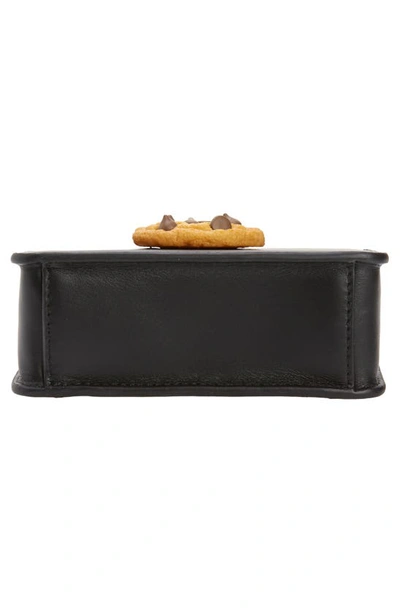 Shop Puppets And Puppets Mini Cookie Leather Top Handle Bag In Black