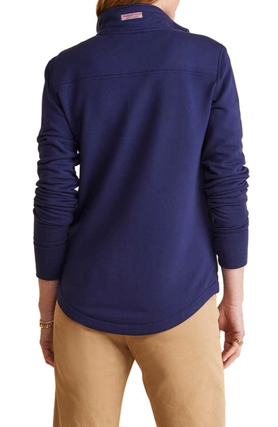 Shop Vineyard Vines Dreamcloth Relaxed Half Zip Sweatshirt In Nautical Navy