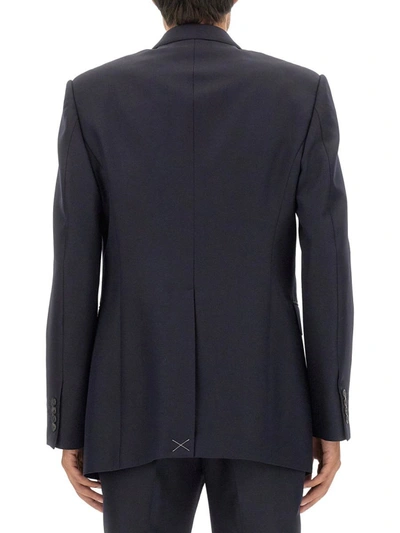 Alexander Mcqueen Double-breasted Jacket In Black