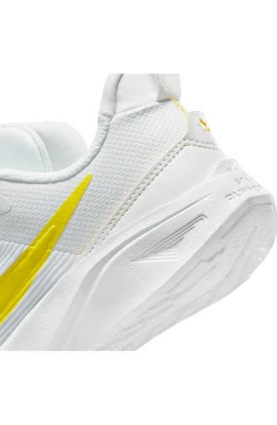 Shop Nike Kids' Star Runner 4 Sneaker In Summit White/ Yellow/ Sulfur