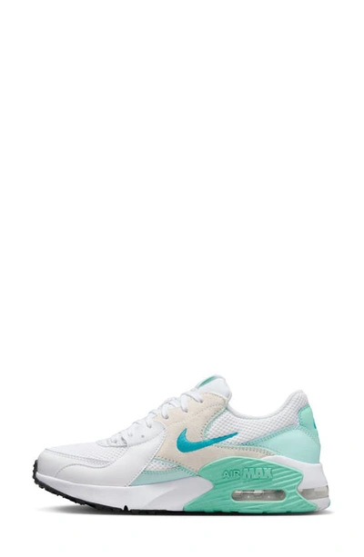 Shop Nike Air Max Excee Sneaker In White/teal/ Jade/ Black