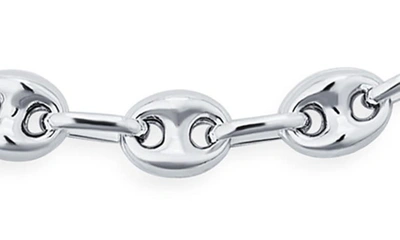 Bling Jewelry Anchor Mariner Chain Necklace In Silver