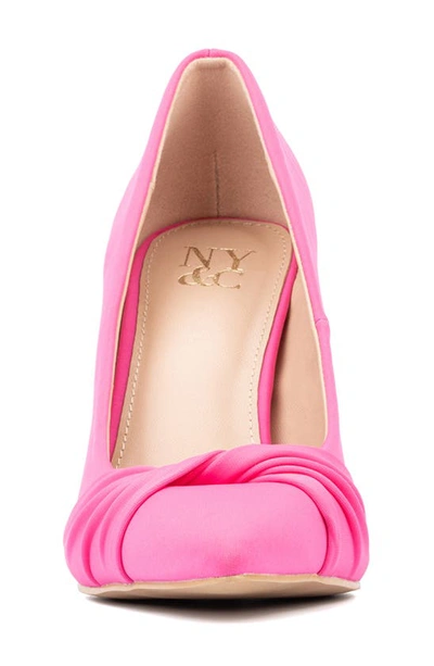 New York And Company Women's Monique- Knotted Pointy High Heels Pumps In Pink