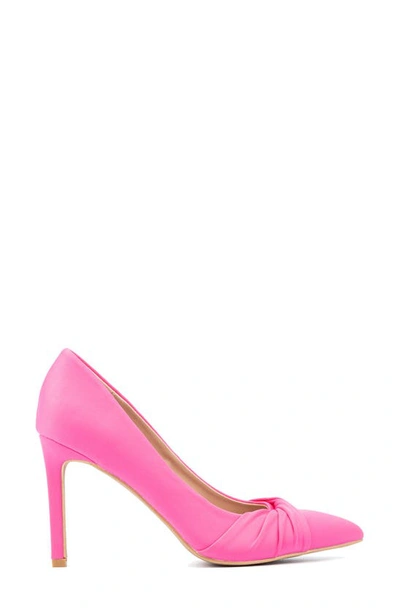 New York And Company Women's Monique- Knotted Pointy High Heels Pumps In Pink