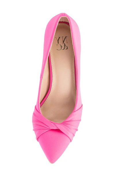 New York And Company Women's Monique- Knotted Pointy High Heels Pumps In Pink