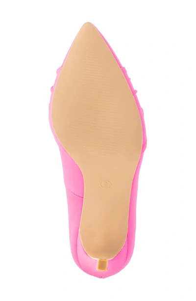 New York And Company Women's Monique- Knotted Pointy High Heels Pumps In Pink