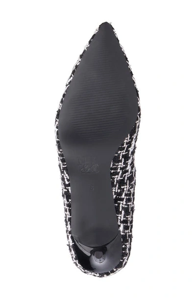 New York And Company Belle Reptile Embossed Pump In Black Boucle