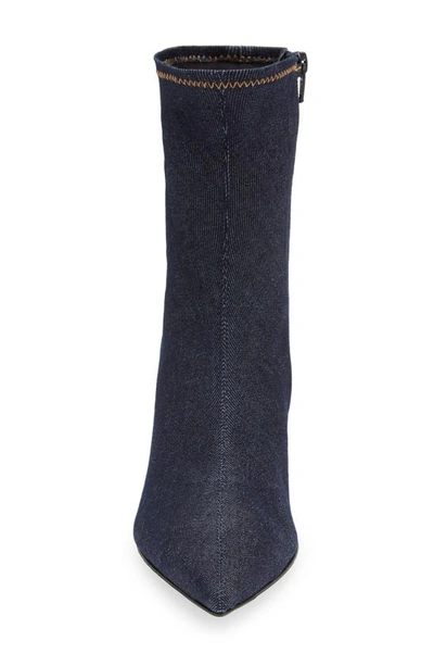 Shop Rag & Bone Brea Pointed Toe Sock Bootie In Dark Blue