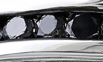Delmar Black Diamond Band Ring In Black