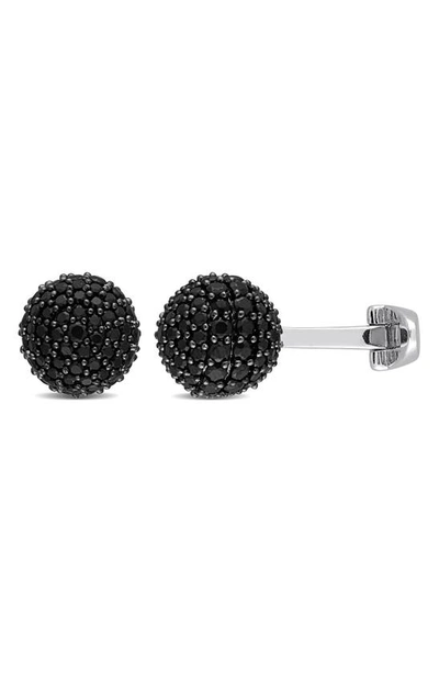 Shop Delmar Black Spinel Cuff Links