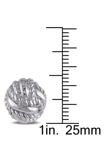 Delmar Knot Cuff Links In Silver