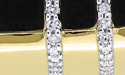 Delmar Square Black Onyx & Diamond Ring In Black