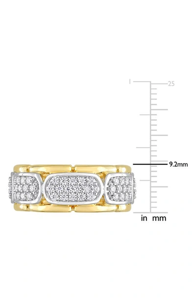 Shop Delmar Moissanite Station Ring In Gold