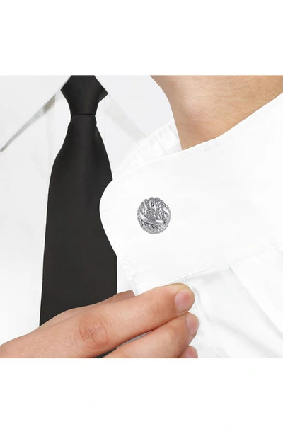 Delmar Knot Cuff Links In Silver
