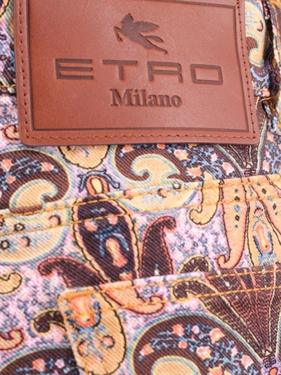 Shop Etro Trouser In Multicolor