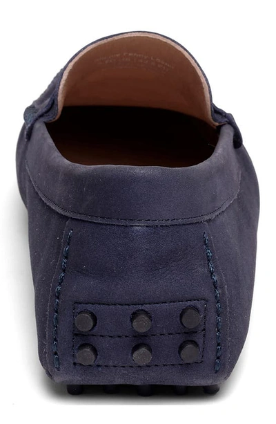 Carlos Santana Ritchie Suede Driver In Navy