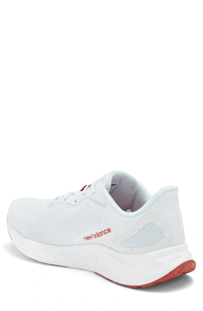Shop New Balance Fresh Foam Arishi V4 Sneaker In Quartz Grey/ Brick Red