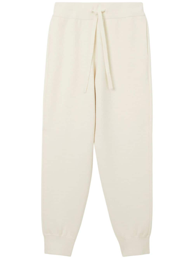 Shop Burberry Slip-on Drawstring Track Pants In Weiss