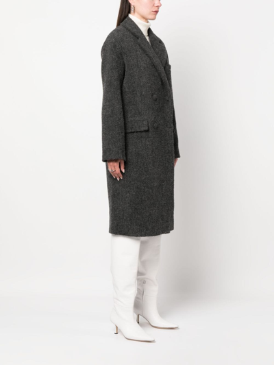 Shop Iro Gonira Double-breasted Coat In Grau