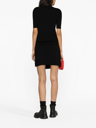 Shop Lisa Yang Cashmere Knitted Mini-dress In Schwarz