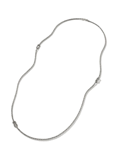 Shop John Hardy Love Knot Necklace In Silber