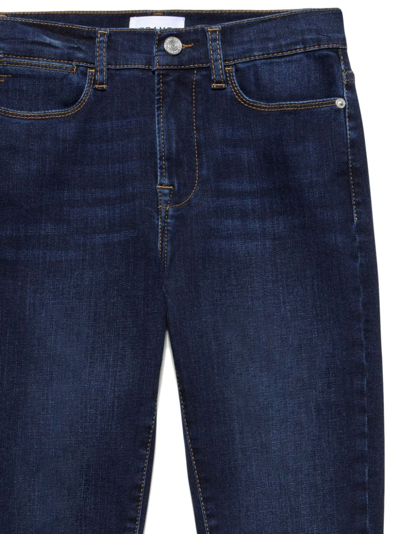 Frame High-rise Skinny Jeans In Gold
