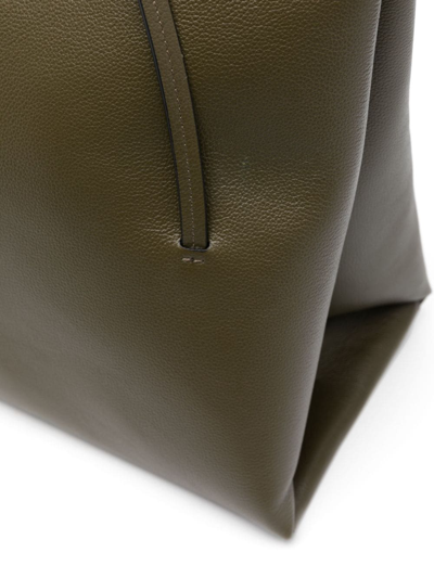 Wandler Logo-print Leather Tote Bag In Grün