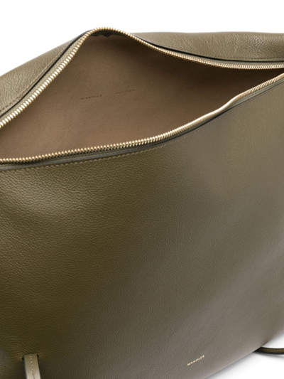 Wandler Logo-print Leather Tote Bag In Grün