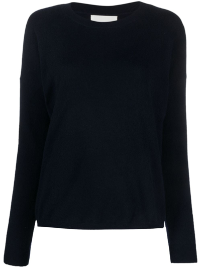 Lisa Yang Long-sleeve Ribbed Cashmere Jumper In Blau