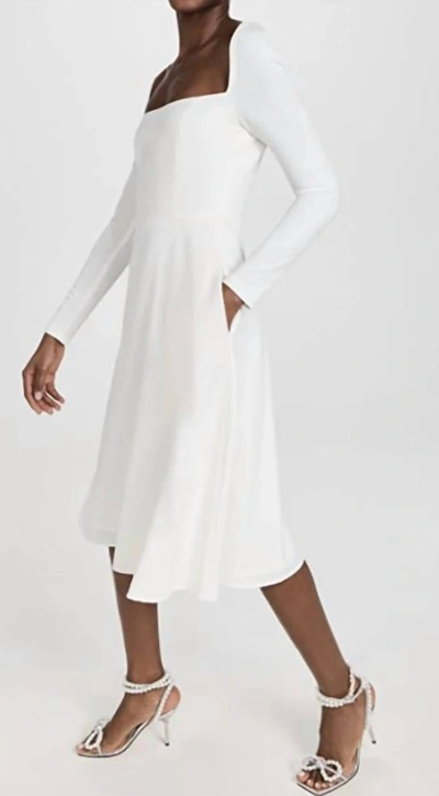 Black Halo Lake Dress In Pearl In Beige