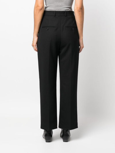Totême Double-pleated Tailored Trousers In Black