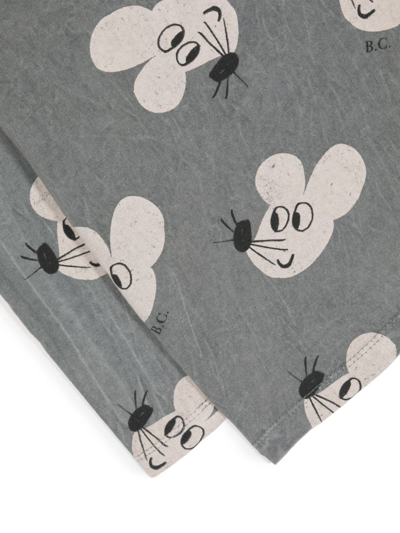 Bobo Choses Mouse-print Crew-neck Sweatshirt In Grey