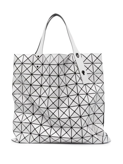 Shop Bao Bao Issey Miyake Prism Matte-finish Tote Bag In Grey