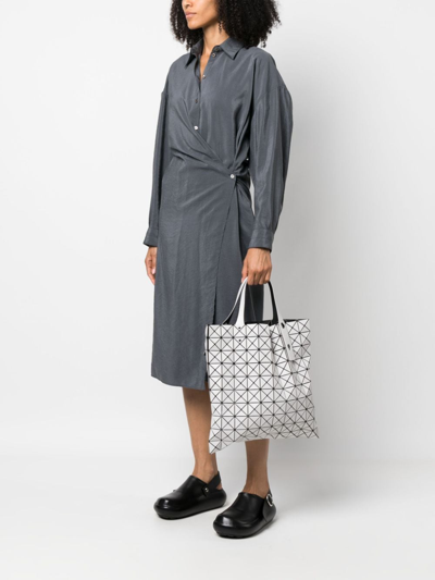 Bao Bao Issey Miyake Prism Matte-finish Tote Bag In Grey