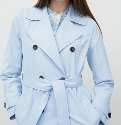 Shop Marella Siesta Coat In Light Blue