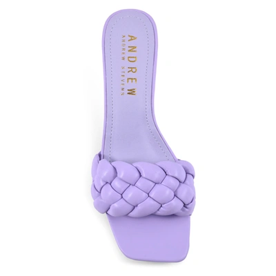 Shop Andrew By Andrew Stevens Aya Lavender In Purple