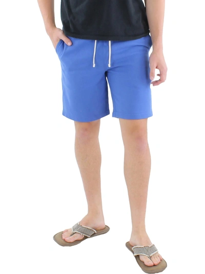 Shop Polo Ralph Lauren Mens Fleece Pull On Casual Shorts In Blue