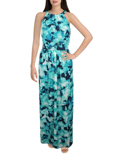 Shop Jessica Howard Womens Chiffon Printed Maxi Dress In Multi