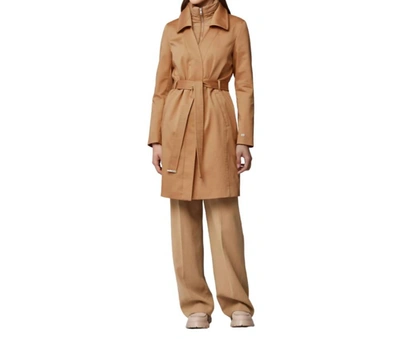 Soia & Kyo Kelly Trench Coat In Biscuit In Beige